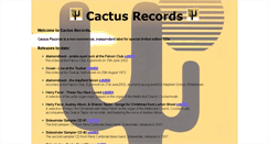 Desktop Screenshot of cactusrecords.co.uk