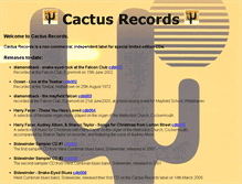 Tablet Screenshot of cactusrecords.co.uk